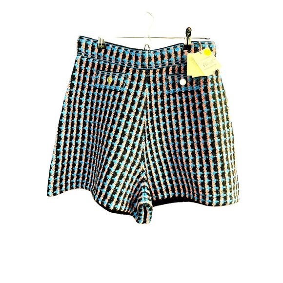 New Sandro $295 Gilo Plaid Tweed Shorts Sz 42 XL - Picture 5 of 9